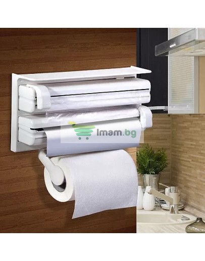 Поставка органайзер за кухненска хартия, фолио и стреч